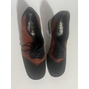 Thayer McNeil Women’s Suede Toni Tap Shoes Size 10 1/2‎